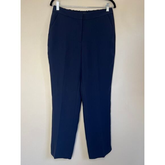 J. Crew Pull On Easy Pant in Matte Crepe Navy - Picture 2 of 6